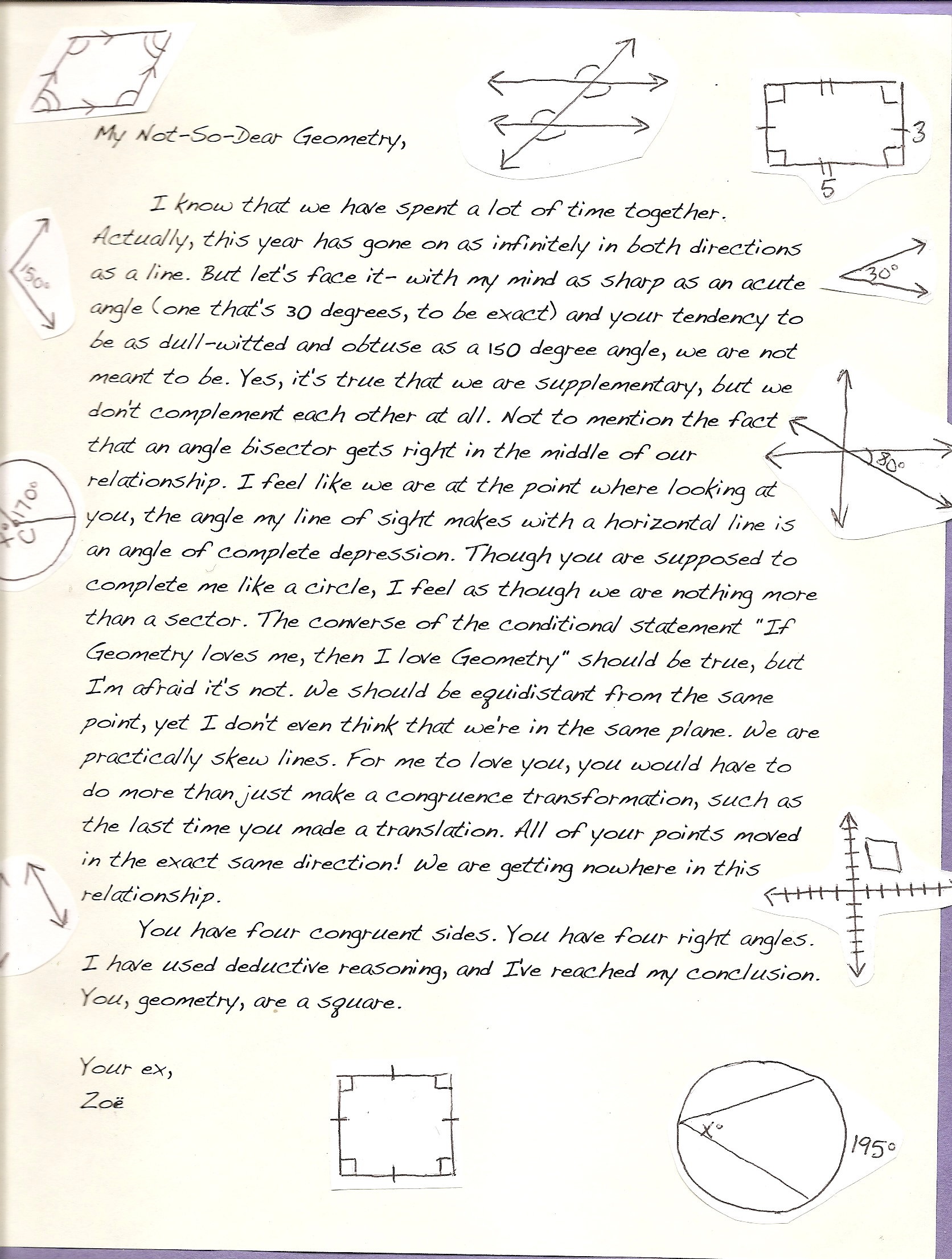 breakup letter reed jim geometry up sle projects breakup letter reed jim geometry up sle projects