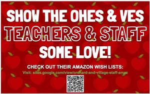 OHES & VES Teacher Wish List Link