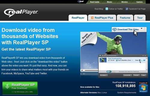 realplayer sp