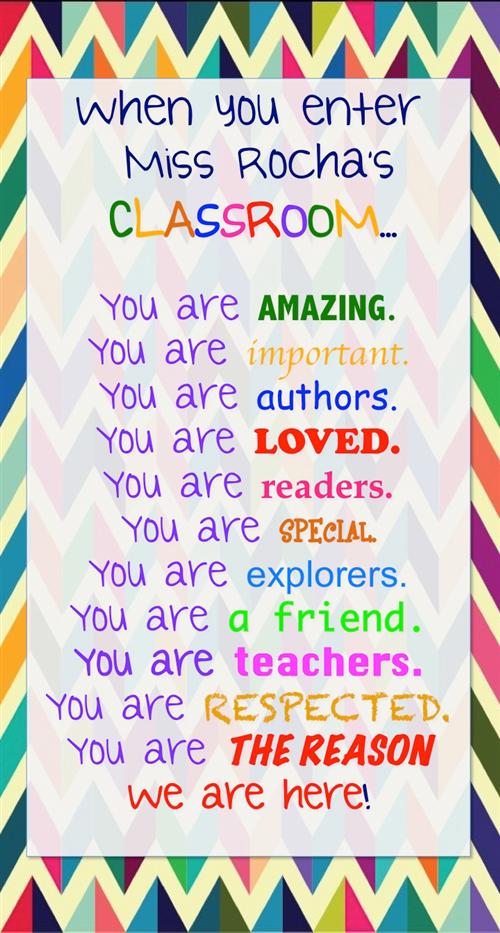 rocha welcome to kindergarten homework calendar printable